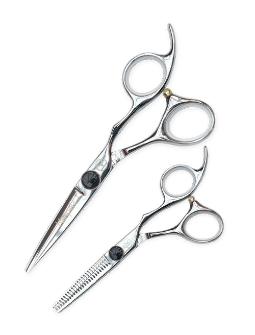 Diamond Cutting and Thinning Scissor Set (5")