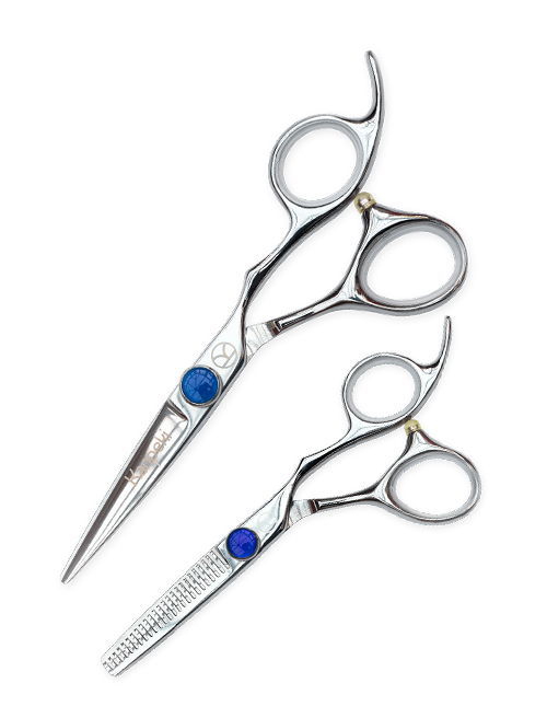 Diamond Cutting and Thinning Scissor Set (5")