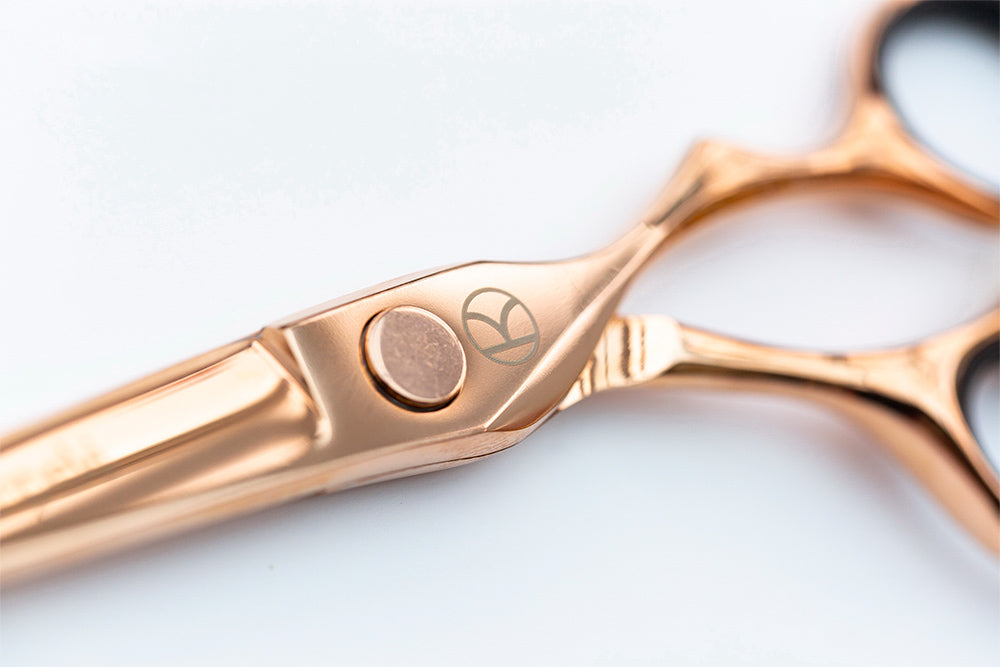 Midas Rose Gold Cutting and Thinning Scissor Set (6")