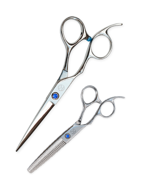 Sapphire Left-Handed Cutting and Thinning Scissor Set