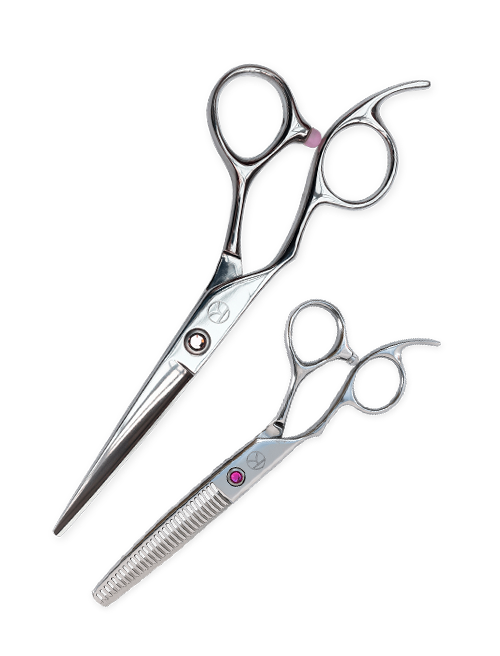 Sapphire Left-Handed Cutting and Thinning Scissor Set