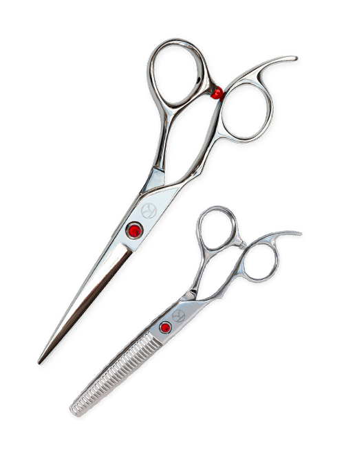 Sapphire Left-Handed Cutting and Thinning Scissor Set