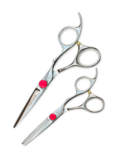 Diamond Cutting and Thinning Scissor Set (5")