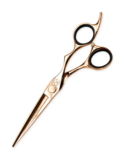 Midas Rose Gold Cutting, Thinning and Swivel Scissor Set (6")