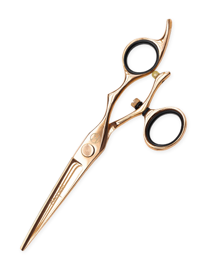 Midas Rose Gold Cutting, Thinning and Swivel Scissor Set (6")