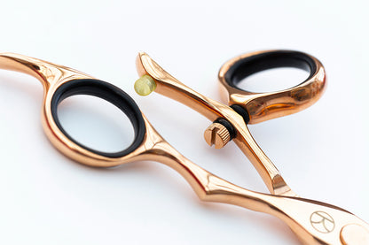Midas Rose Gold Cutting, Thinning and Swivel Scissor Set (6")
