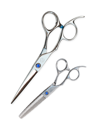 Sapphire Left-Handed Cutting and Thinning Scissor Set