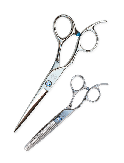 Sapphire Left-Handed Cutting and Thinning Scissor Set