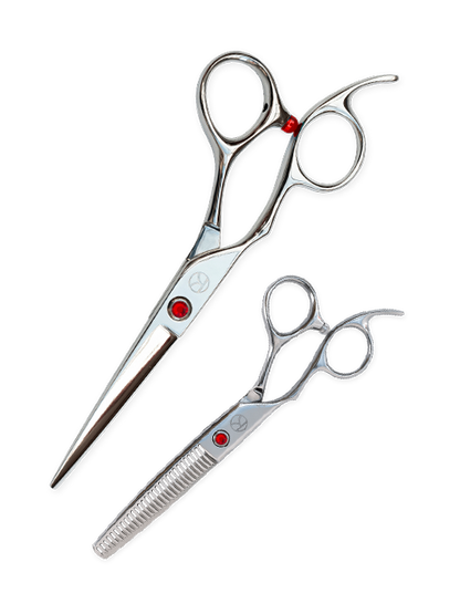 Sapphire Left-Handed Cutting and Thinning Scissor Set